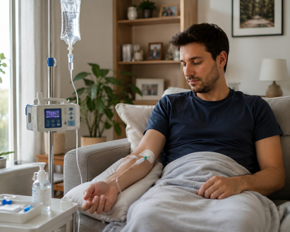 perfusion infirmière domicile Wavre