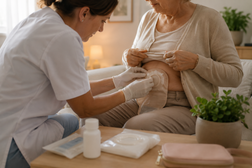 stomie infirmière à domicile